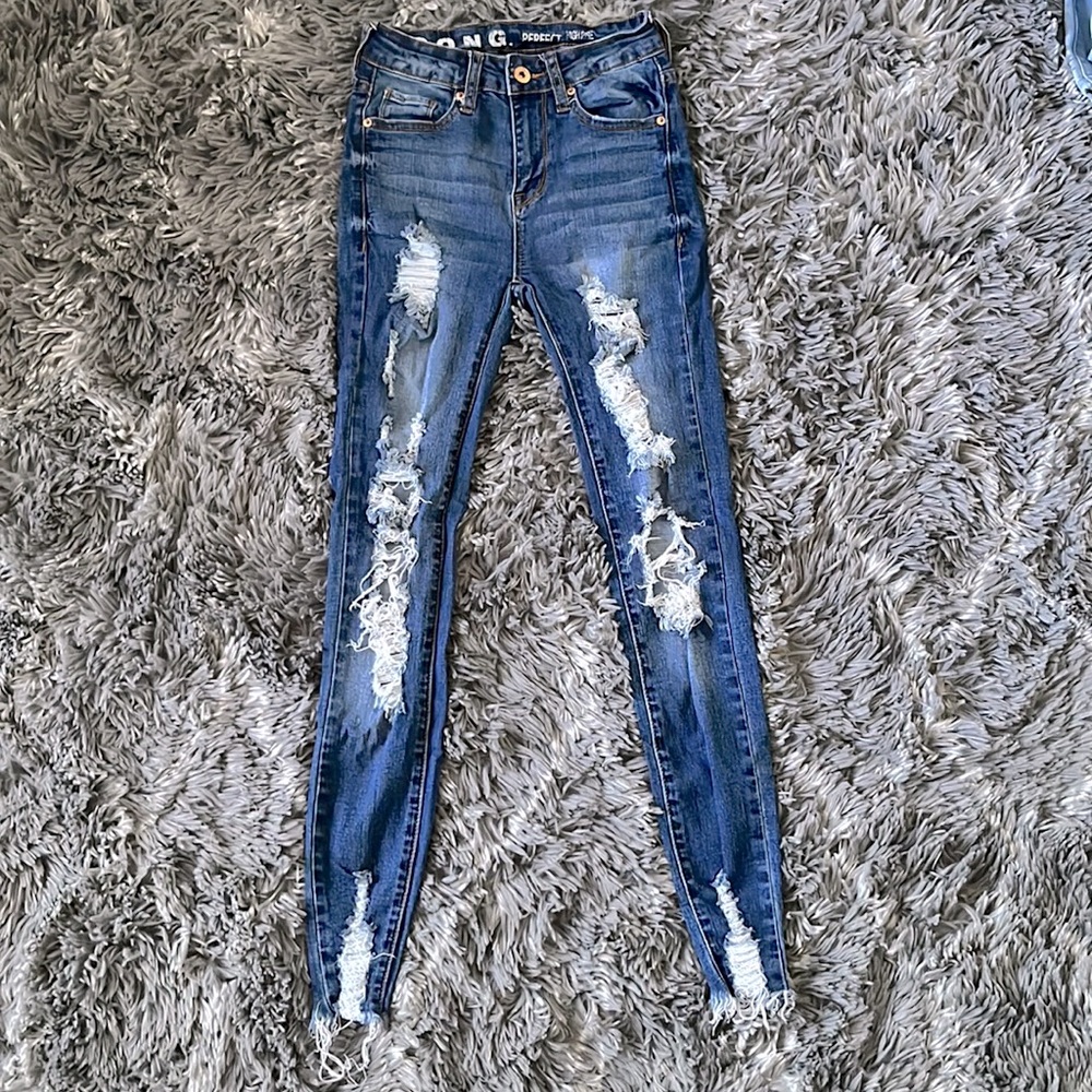 Dark Blue High Rise Jeans